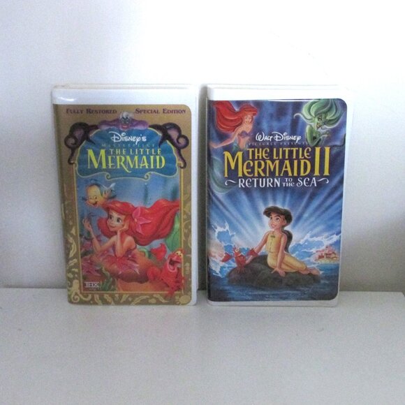 VHS Tapes - The Little Mermaid 1 & 2 - Picture 3 of 6
